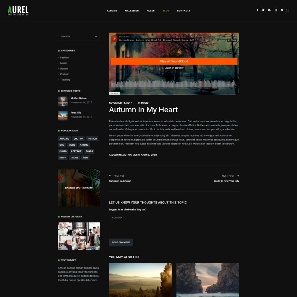 Landing for Photographers